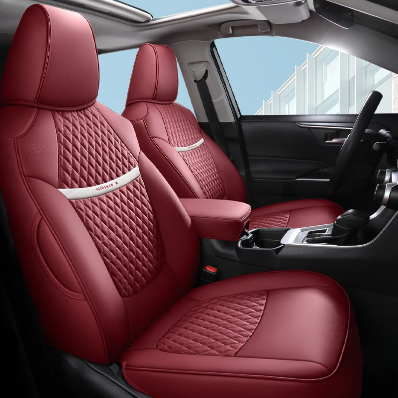 

Custom Fit Full Set Car Seat Covers For Toyota RAV4 Gasoline/ Hybrid 2019 2020 2021 2022 2023 2024 Luxury Waterproof Leatherette