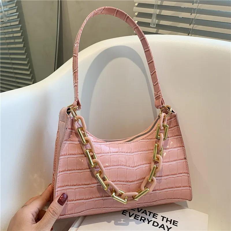 2022 New Simple Fashion Korea Retro Applique Chic Women's PU Leather Girls Ladies Bag One Shoulder Crossbody Bag