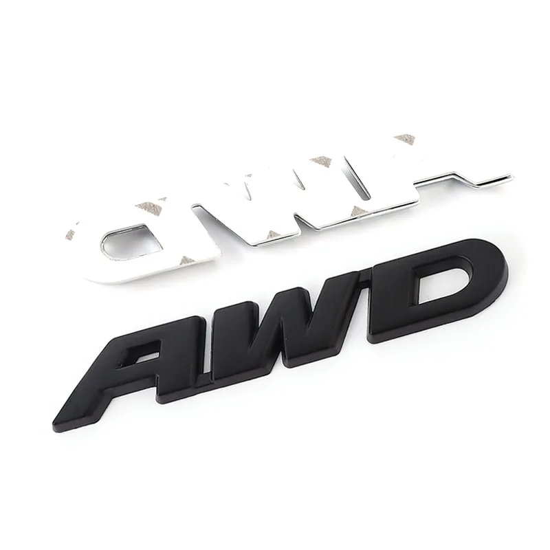 3D Metal AWD Logo Car Trunk Emblem & Fender Badge Decal Sticker