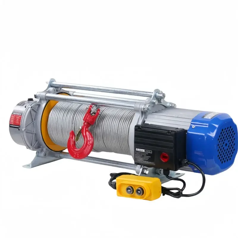Single Double Speed 500/1000kg 1500kg Aluminium Elevator Winch 220v Electric Wire Rope Winch for Manufacturing Plant Now Sale!