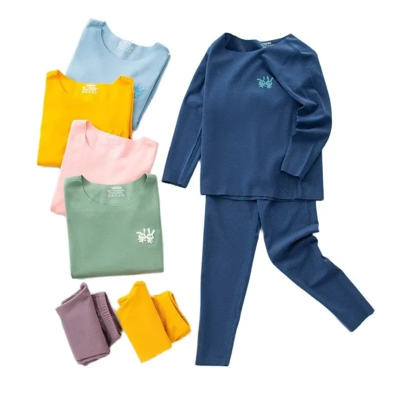 High-Tech Seamless Thermal Underwear Set for Boys & Girls in Autumn/Winter