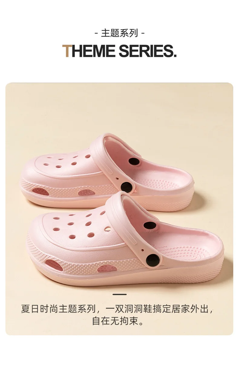 Unisex Sommer-Hausschuhe EVA-Clogs für Damen und Herren Atmungsaktive Heim-Sandalen – Detail 3