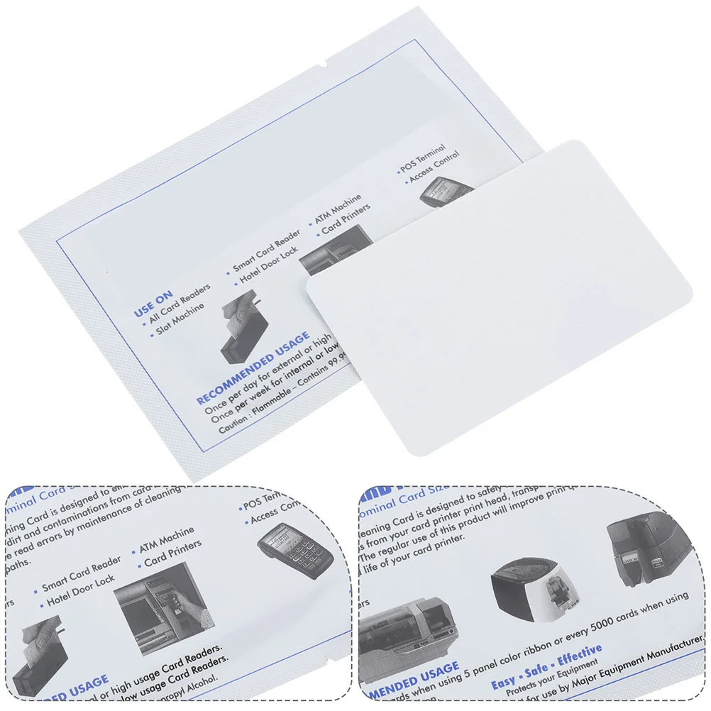 5 יחידות מנקה פוסט כלי ניקוי כרטיסים מדפסת PVC קורא כרטיסים מנקה מכונת אשראי