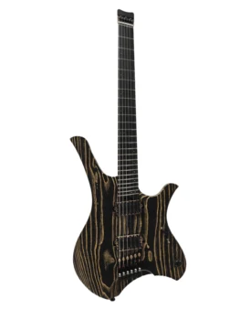 McTang Headless Electric Guitar,6 Strings, Fan shaped Frets,Handmade ， sandblasted