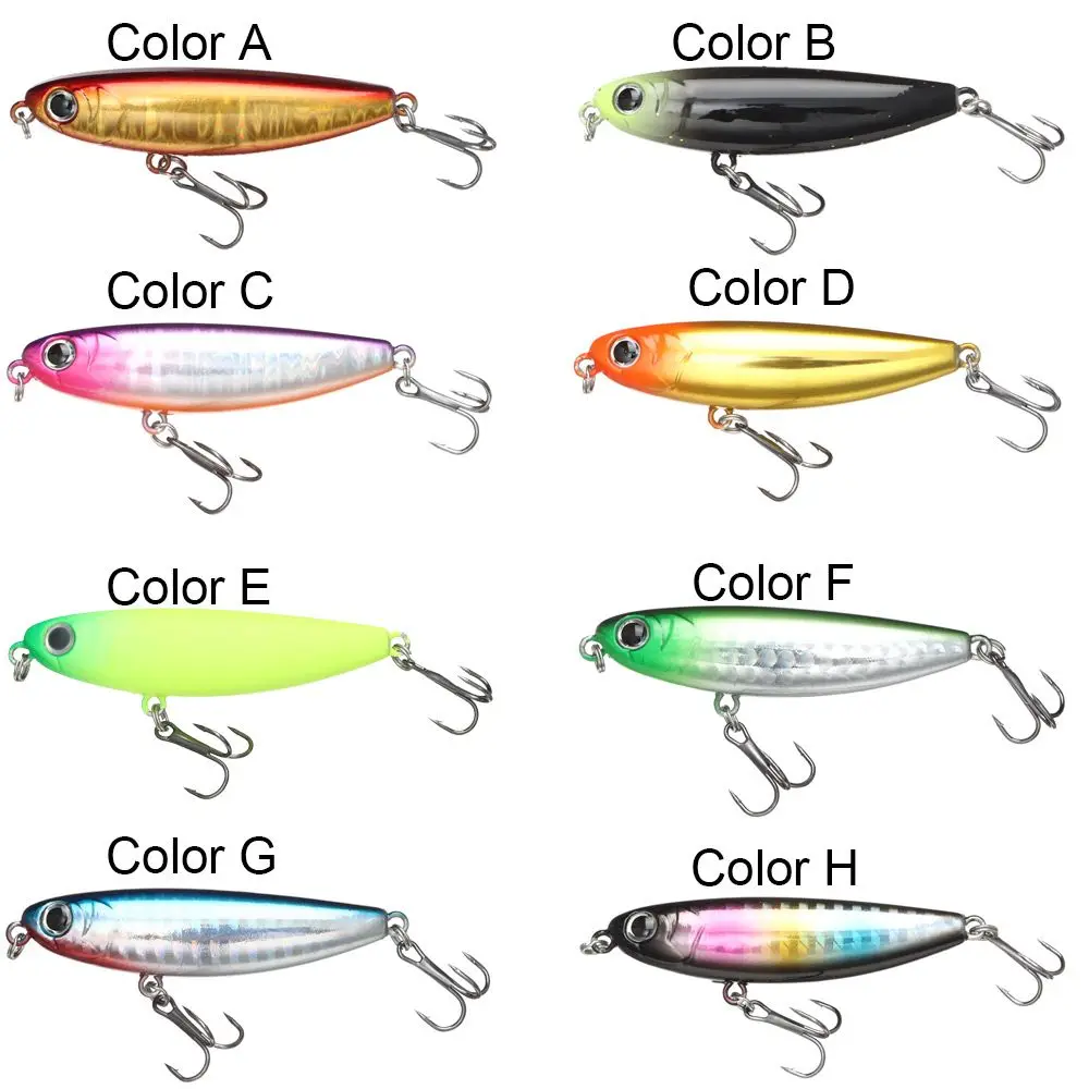 Outdoor Mandarin Fish Micro Water Surface Lure Bait Pencil Bait Fake Bait Bionic Fishing Lure Metal Cast Jig Spoon