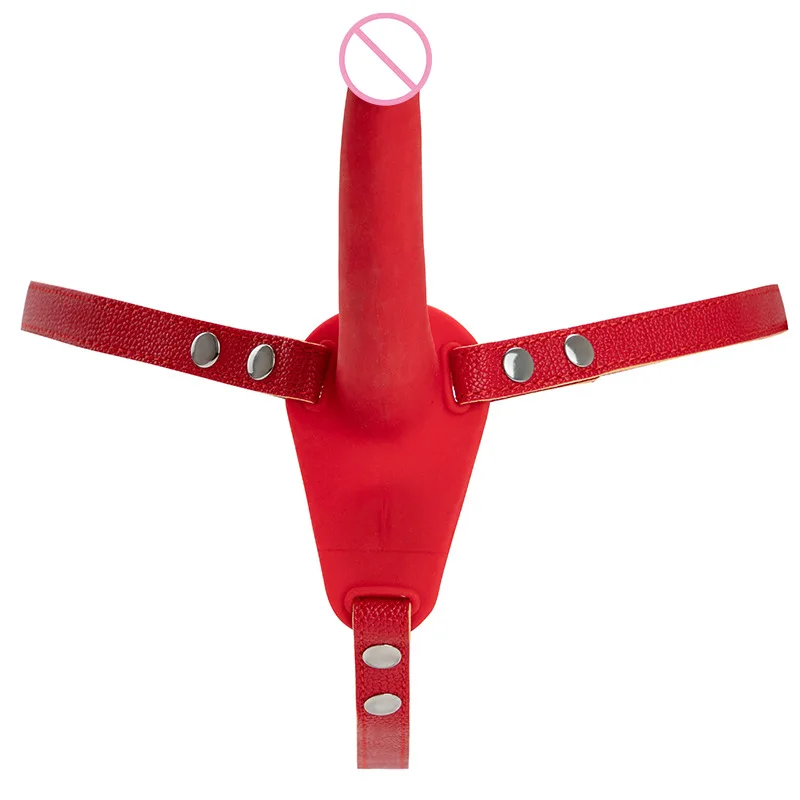 Strapon de doble extremo para parejas lésbicas con cinturón de pu_voghion.com