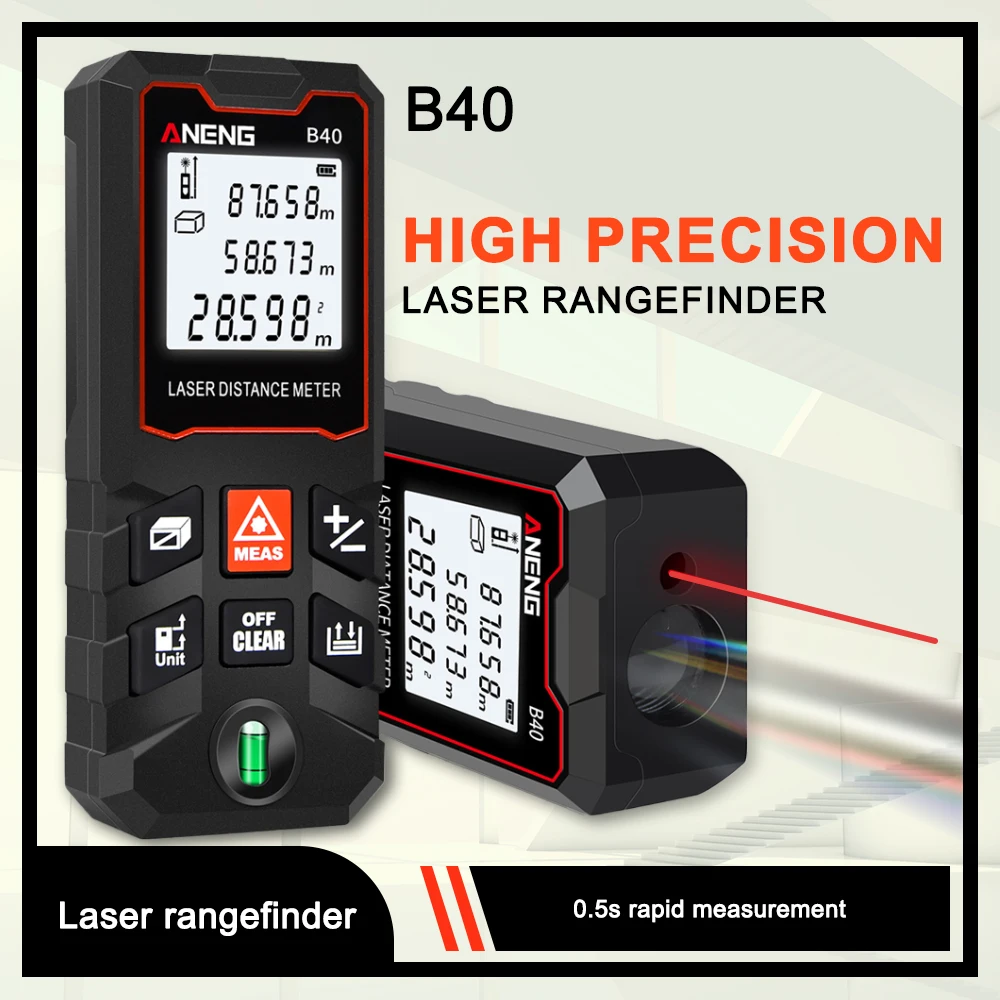 B40 B60 B80 B100  LaserTapeMeasureLasers MeterProfesional Lasers Distance MeterRangefinder laser metro finder Device Ruler Test