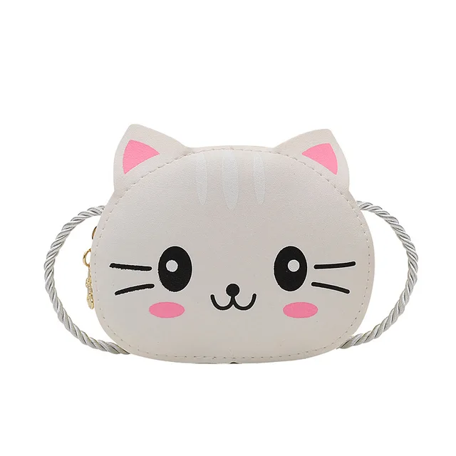 Mini Children Bag Anime Figures Purple Pink Cute Silicone Bags Coin Purse Shoulder Bag Cartoon Kawaii Fashion Toys For Kids Gift D