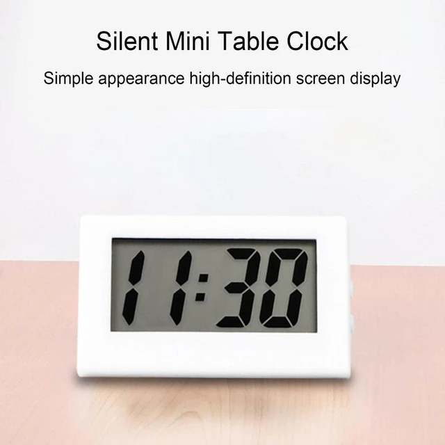 Tragbare Mini LCD Digital Uhr Schlafzimmer Einfache Kleine