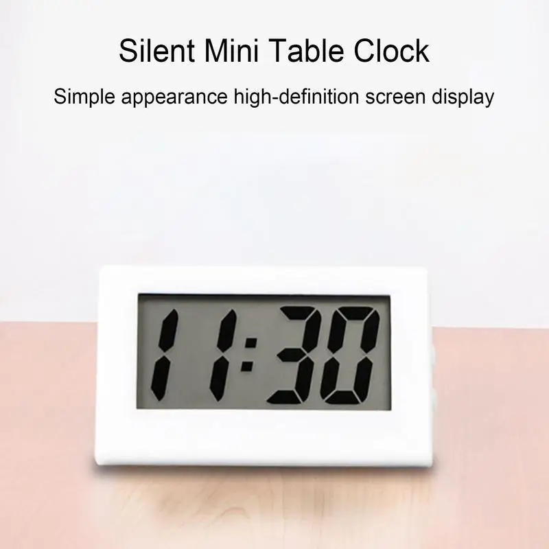 Mini Kleine Auto Schreibtisch Digitaluhr Uhr Messgeräte Mini Digital LCD  Screen Reise Elektronische Uhr Für Home Office Desktop Uhren - AliExpress