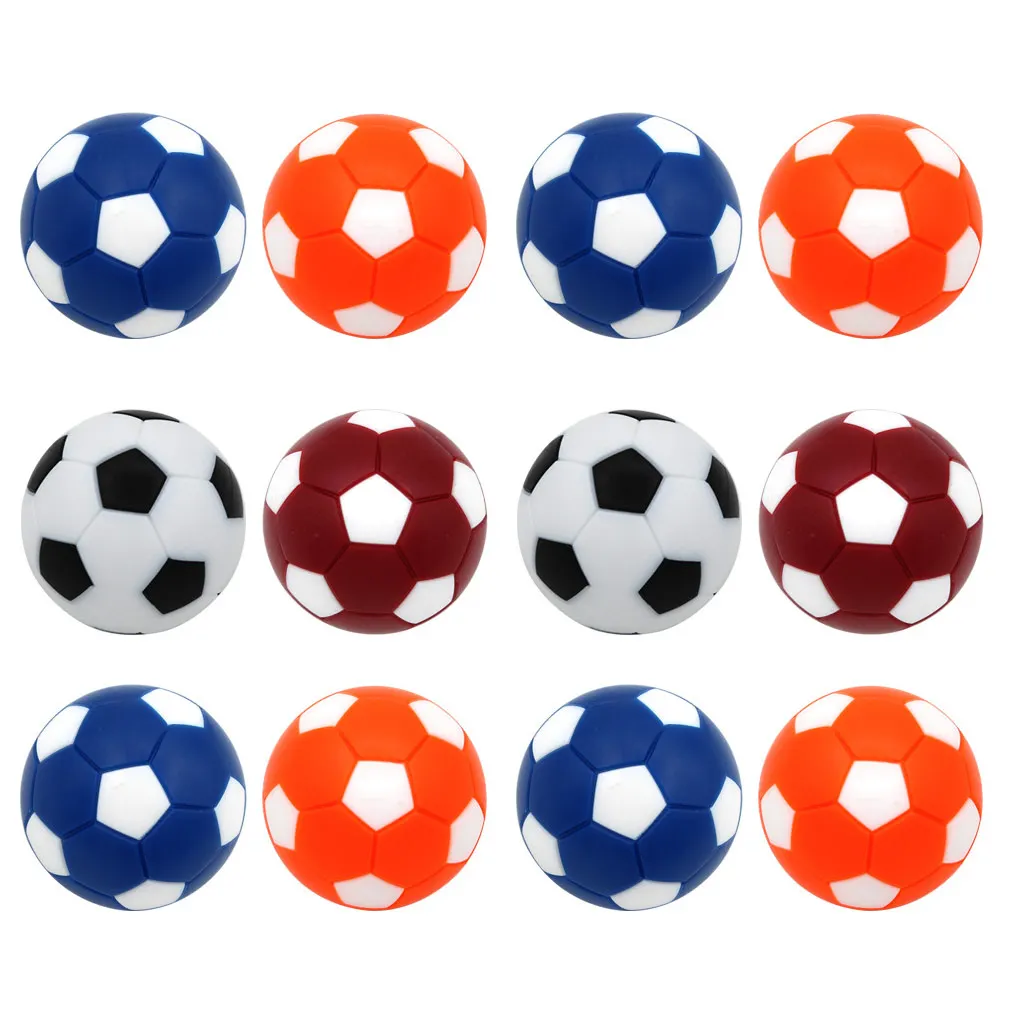 

12Pcs Mini Footballs Soccer Table Balls Diameter 32mm High Elasticity Kids
