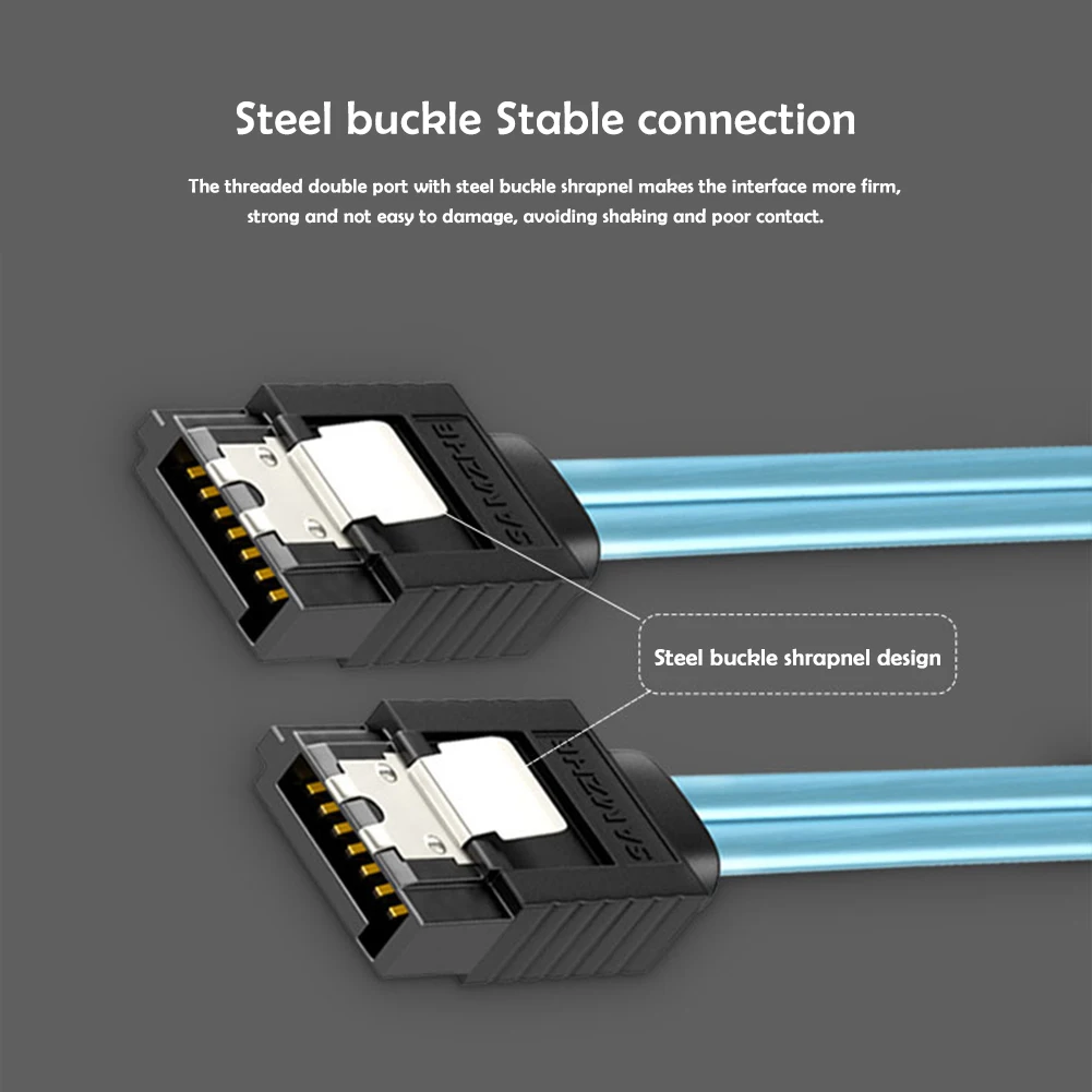 Sata-ビットコインアダプター,コンピューターサーバー用データケーブル,hdd,ssd,1, 4, 6ポート,7ピン,6gbps,1セットあたり4  ポート6ポート - AliExpress 6ポートSATA 7pから6ポートSATA 180度直角HDD高速コード(1m)