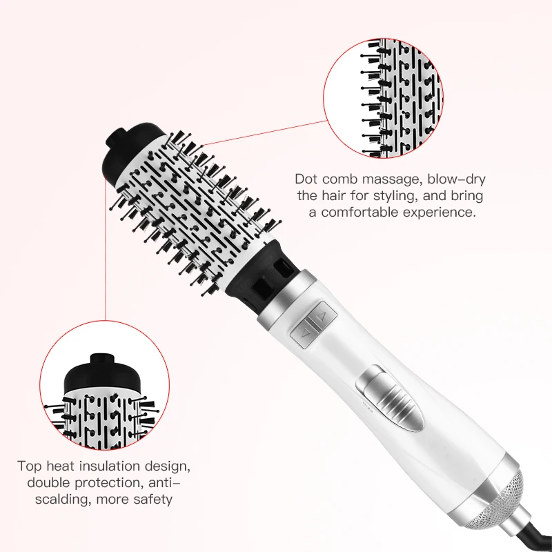 2-in-1 Hot Air Spin Brush Dryer for Styling Smoothing and