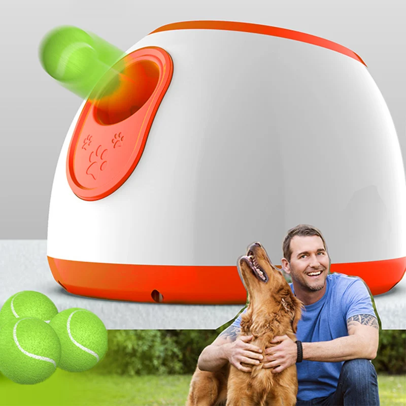 Dog Tennis Launcher Automatic Throwing Machine Pet Dogs Ball Toys Throw