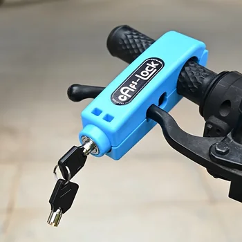 Set di lucchetti antifurto per mini veicoli elettrici per bici - Impugnatura per manubrio del freno della bicicletta Blocco acceleratore per clacson per scooter moto