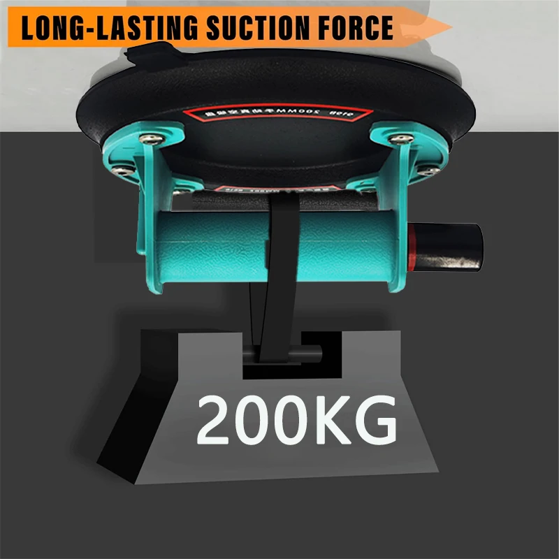 Heavy-duty hand pump suction cup 8 "200KG vacuum suction cup Powerful lifting magnet handling tool