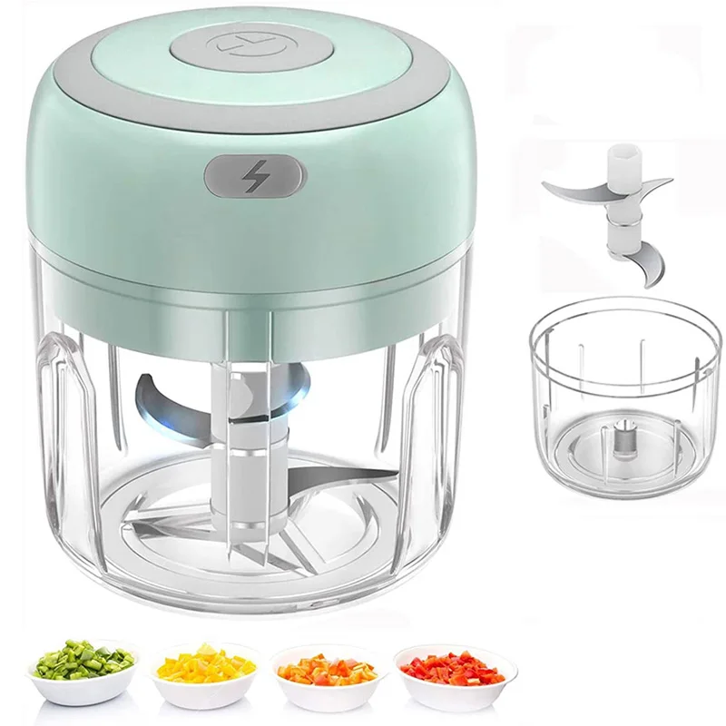 Portable Electric Mini Usb Rechargeable Garlic Grinder Meat Chili Grinder Chopper Garlic Press Chopper