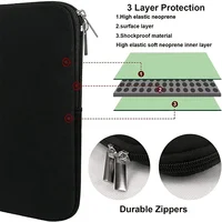 Housse de protection pour ordinateur portable 11/13/15 pouces, housse de protection souple rembourrée avec fermeture éclair, sac de transport pour ordinateur Compatible avec tablette pour ordinateur portable 4
