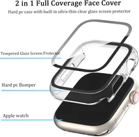 Verre + étui pour Apple Watch 10 9 8 45mm 41mm 44mm 40mm S10 42mm 46mm, housse de protection rigide pour IWatch 7 SE 6 5 4 3 2
