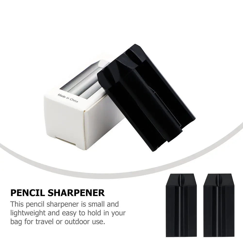 2Pcs 눈썹 연필깎이 다기능 더블 홀 메이크업 도구 아이라이너 립 라이너 연필깎이