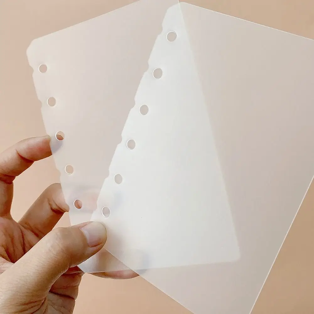 10Pcs A4 A5 A6 A7 노트북 디바이더 문구 액세서리 무광택 내부 종이 분리기 PP 범용 바인더 주최자 배플