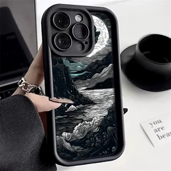Serene Mountain and Water Landscape Phone Case Cover - S24 (Black DSF478)