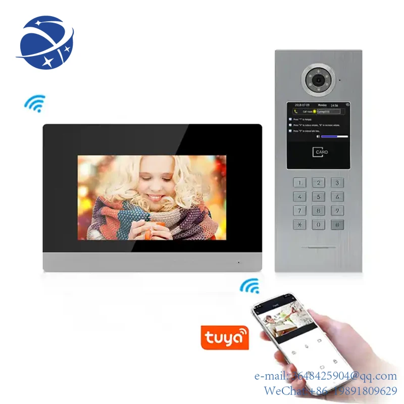 

YYHC Multi Apartments Door Video Phone Building Intercom Door Phone with Access Control apartment door bell system