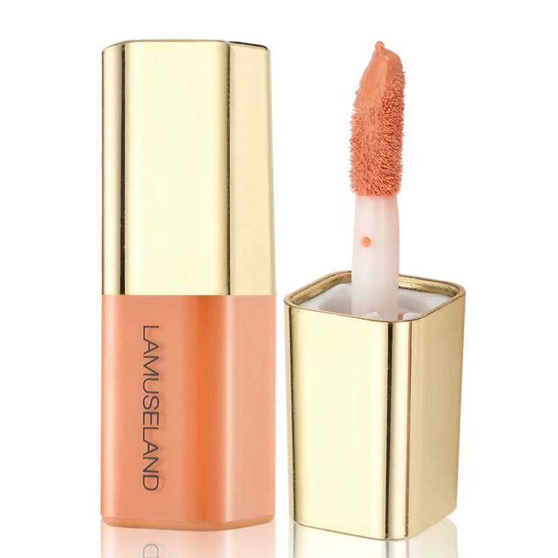 Mini Matte Orange-red Blusher Stick Liquid Blush Moisturizing Cream Multi-Use Shadow Lips Cheek Tint Rouge Contours Eyes Makeup blush stick liquid blush