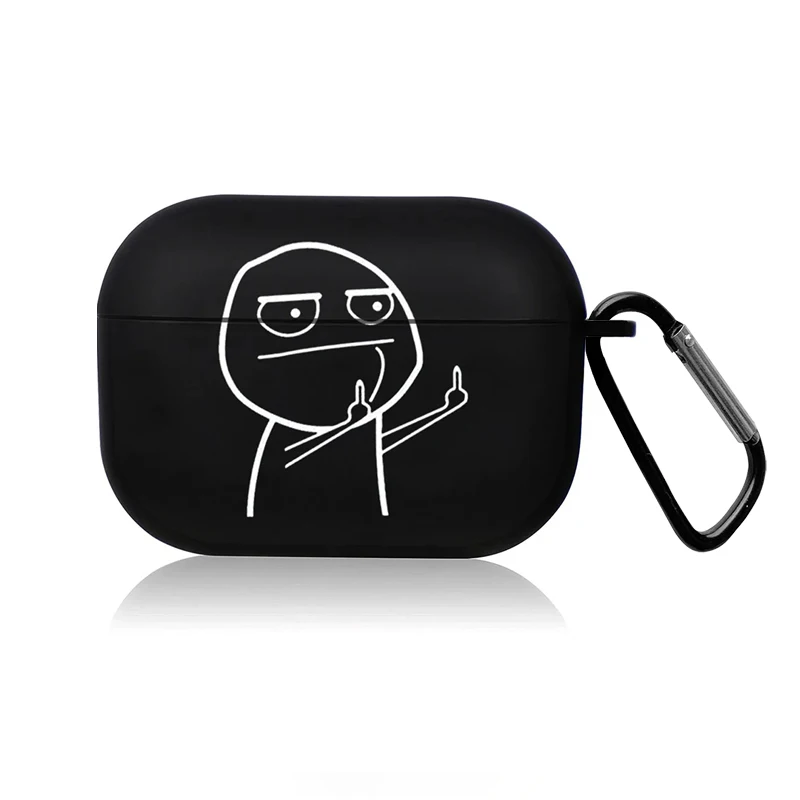 Creative Line Cute Black Earphone Case Image 7