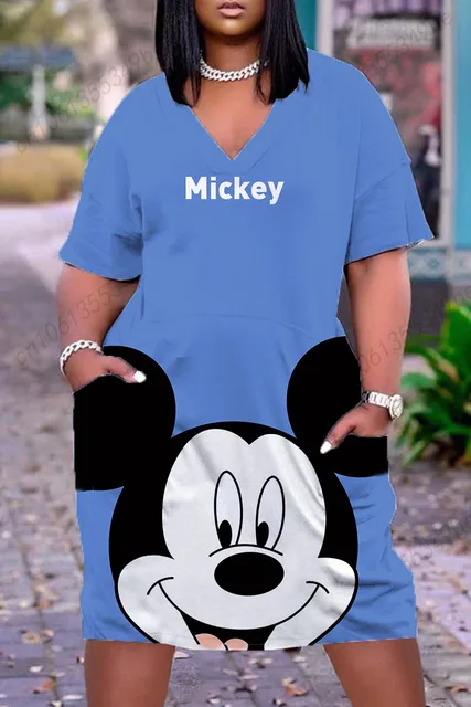 Robes longues élégantes pour femmes, vêtements pour femmes, grande taille, Disney, robes longues d'été, vêtements pour femmes, grand chic, 2024 8