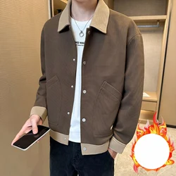 Autumn WinterKPOP Fashion Style Harajuku Slim Fit Tops Loose Casual All Match Outerwear Korean Style Button Long Sleeve Jacket
