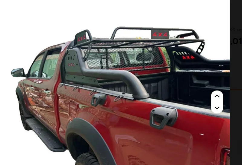 랙 글래디에이터 F150 램 1500 툰드라 유니버셜 롤바 (카고 바스켓 포함)