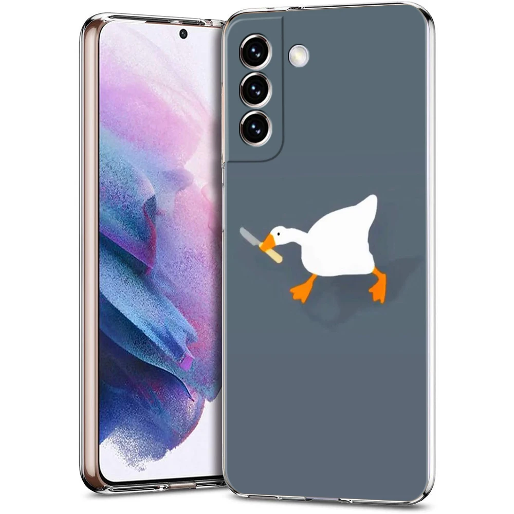 Goose Game Cartoon Transparent TPU Phone Case