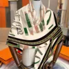 Faux Silk Wool Warm Scarf Women 130x130cm Soft Large Gift Ladies Daily Party Travel Fashion High-End Accessory