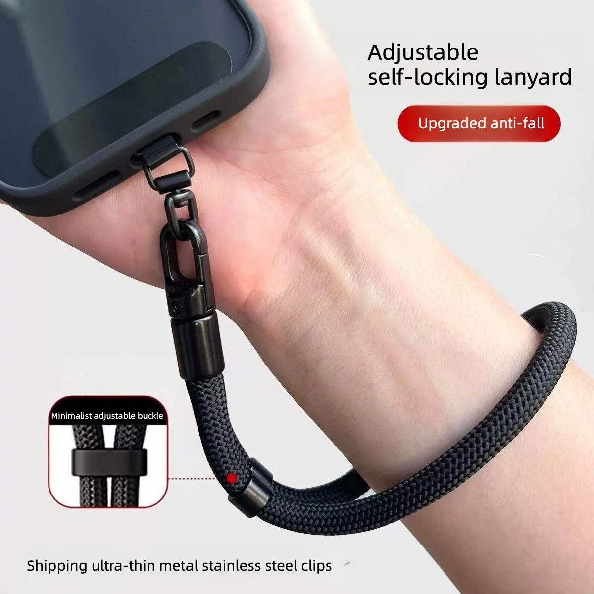 2026 Upgraded Women's Adjustable Short Wrist Strap Luxury Anti-Theft Anti-Lost Phone Lanyard 1