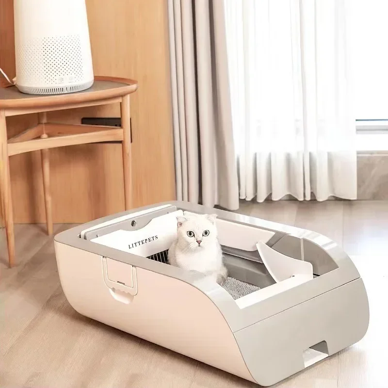 

Intelligent Cat Litter Box Fully Self-cleaning and Sterilized Cats Litter Box APP Control Pet Trash Tray Arenero Gato Cat Toilet