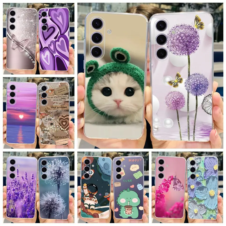 Per Samsung Galaxy S24 Plus Custodia S24 + Elegante Cover Verniciata Custodia Morbida In Silicone Per Samsung S 24 Plus Galaxy S24 Ultra Bags