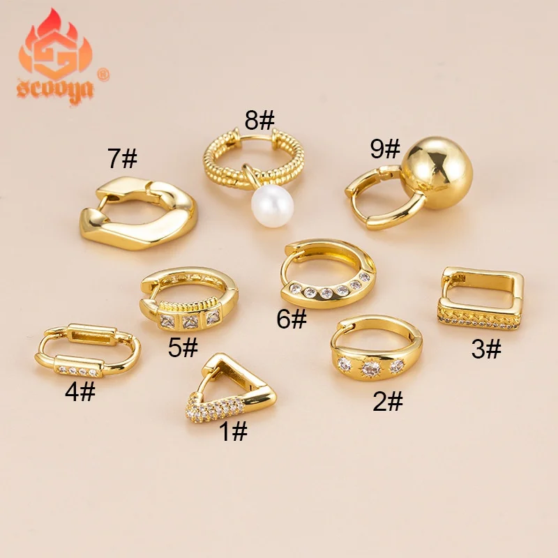 

Triangle, square, elliptical geometric shape ear buckle with irregular wearing cartilage puncture earring, single piece