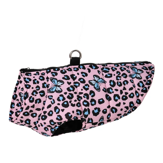 Winter Puppy Jacket Dog Clothes For Small Dogs Cats Fashion Leopard Print Waterproof Pet Coat French Bulldog Pug Party Outfits 2