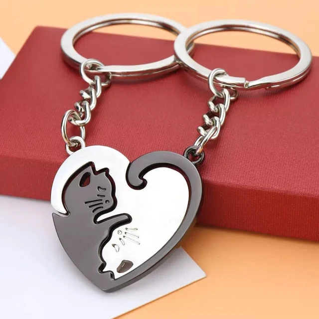 Women Magnetic Heart Charm Multi-function Fashionable Magnetic Keychain For  Key Decoration