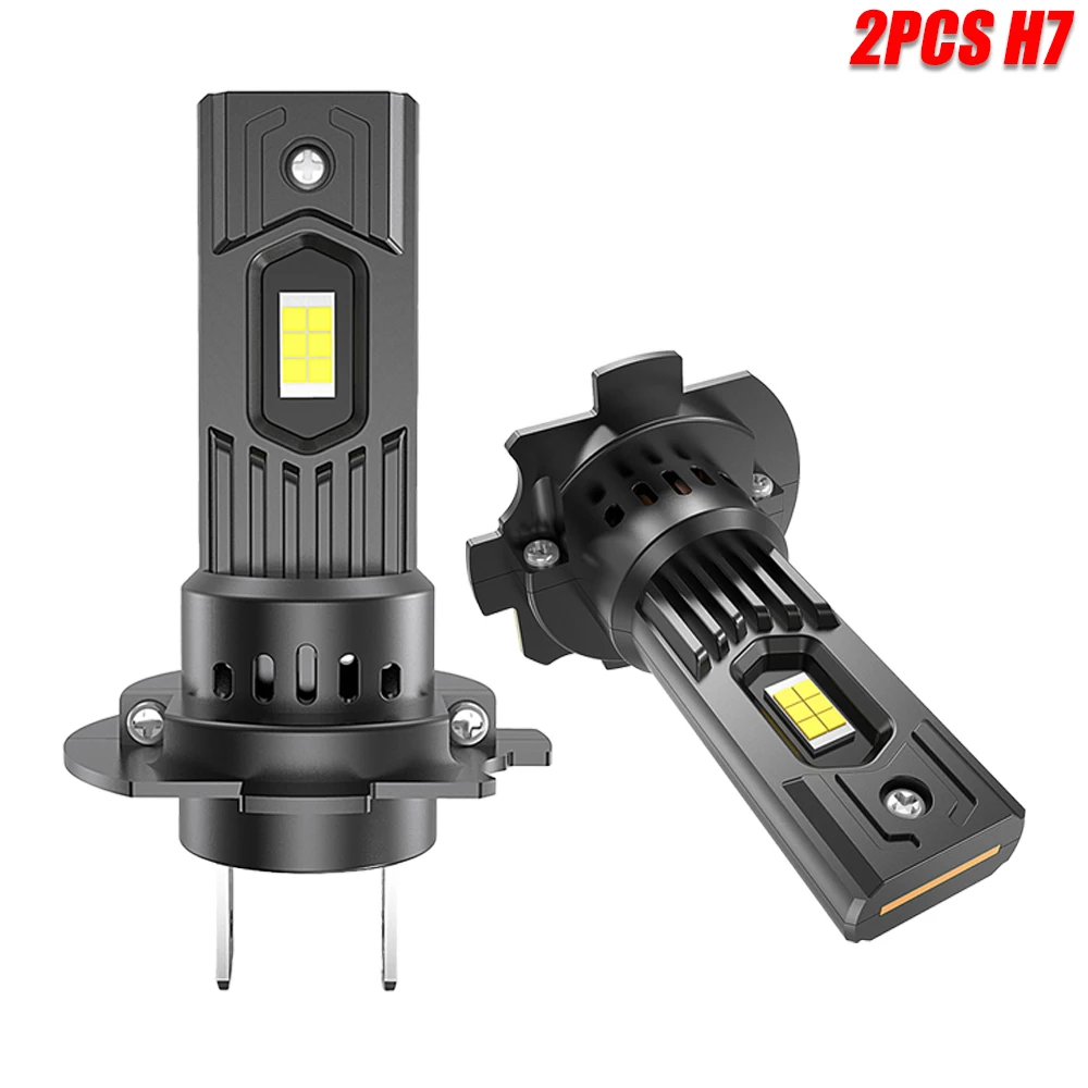Ultra Bright H7 LED Headlight Bulb - CANBUS, 6000K, Plug & Play, Mini Wireless Design, 12V Auto Fog & Headlamp Replacement