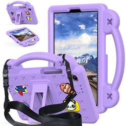 Cartoon EVA+PC Anti - Slip Tablet Case with Kickstand and Shoulder Straps for TB305FU TB305XU (Purple - 1)