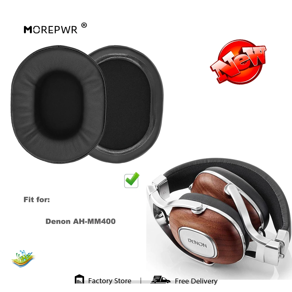 Morepwr Сменные амбушюры для Denon AH-MM400 детали гарнитуры Кожаная подушка бархатные