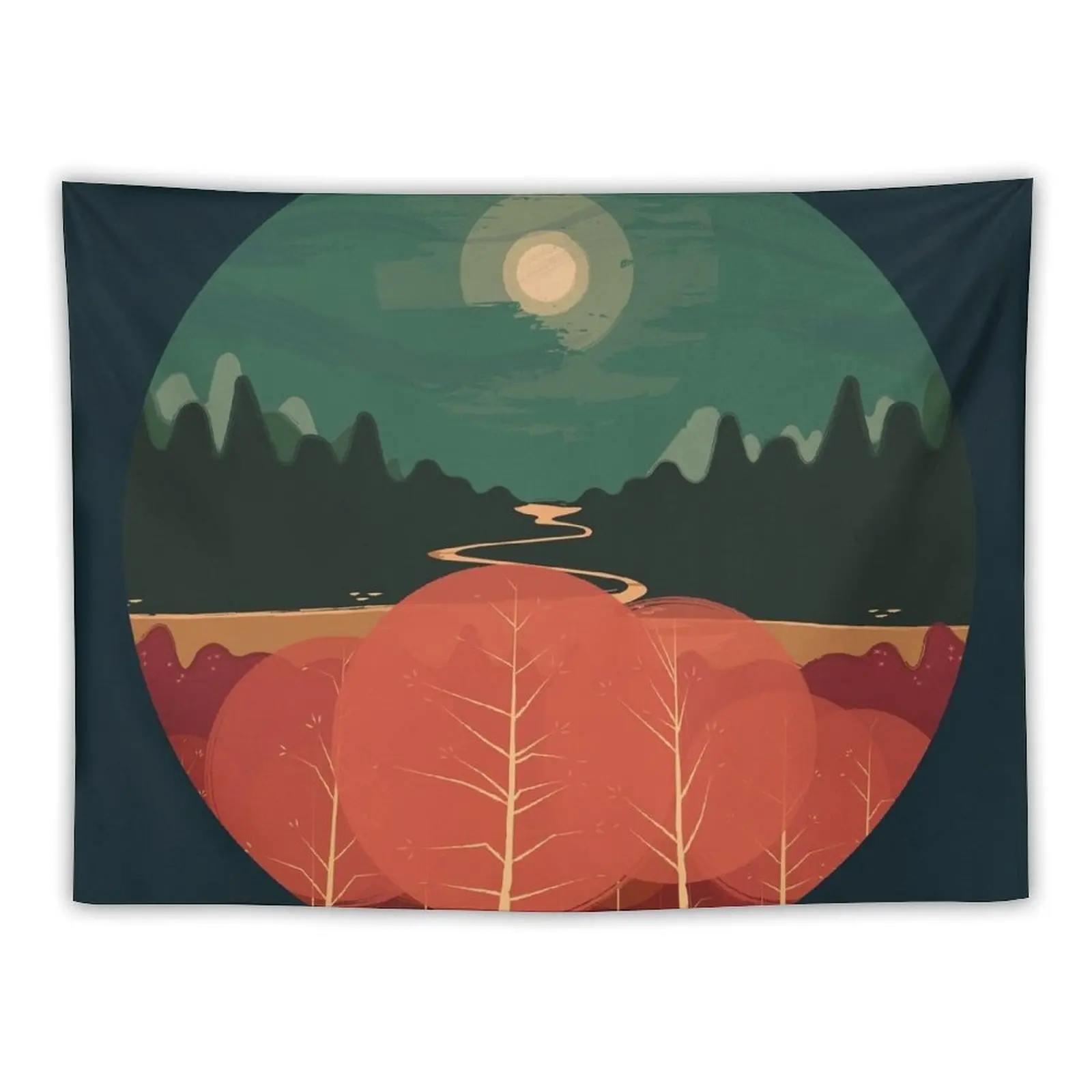 

Midday Mountains Tapestry Decoration For Bedroom Room Decorating Aesthetic House Decor Tapestry