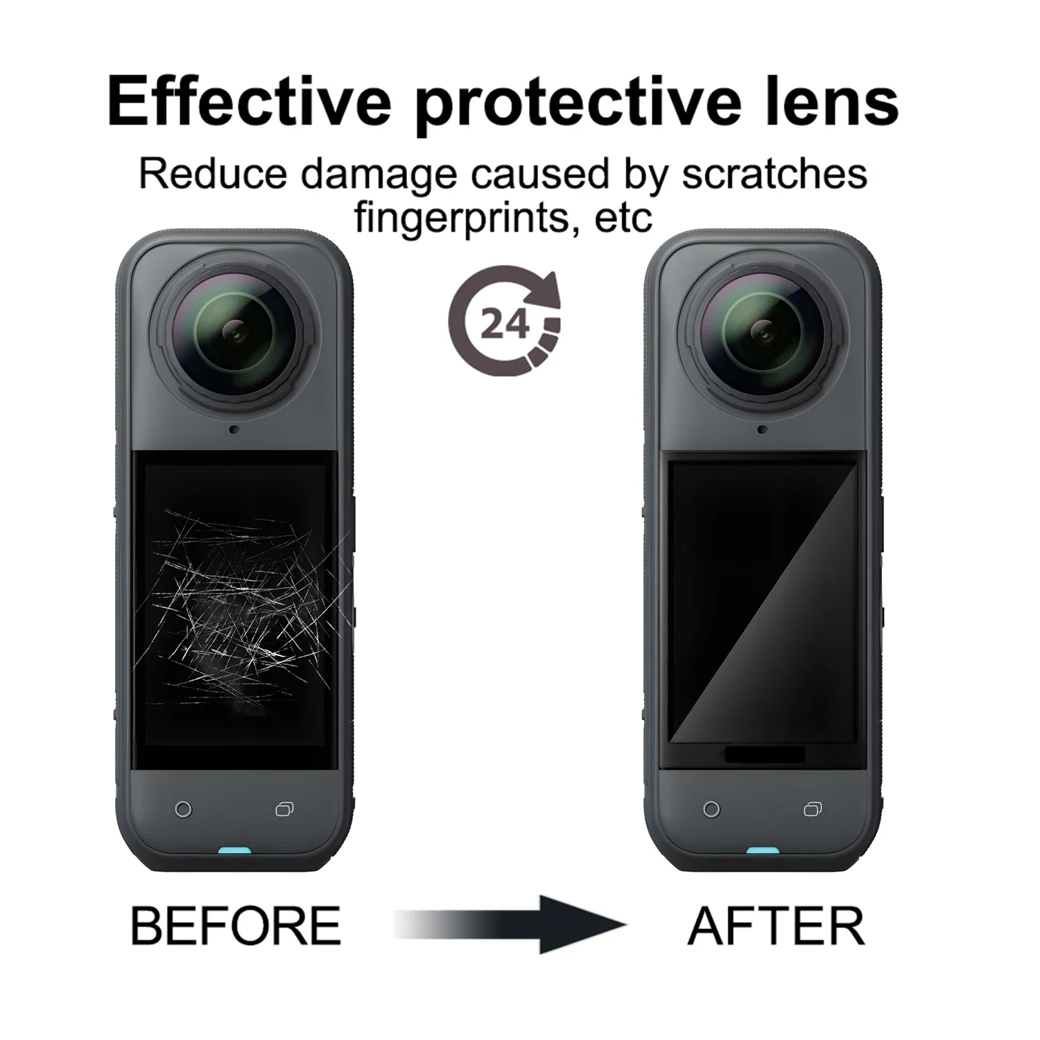 1-5Pcs 3D Curved Screen Protector For Insta360 One X5 Display Screen Anti-Scratch Protective Film For Insta360 X5 Accessories