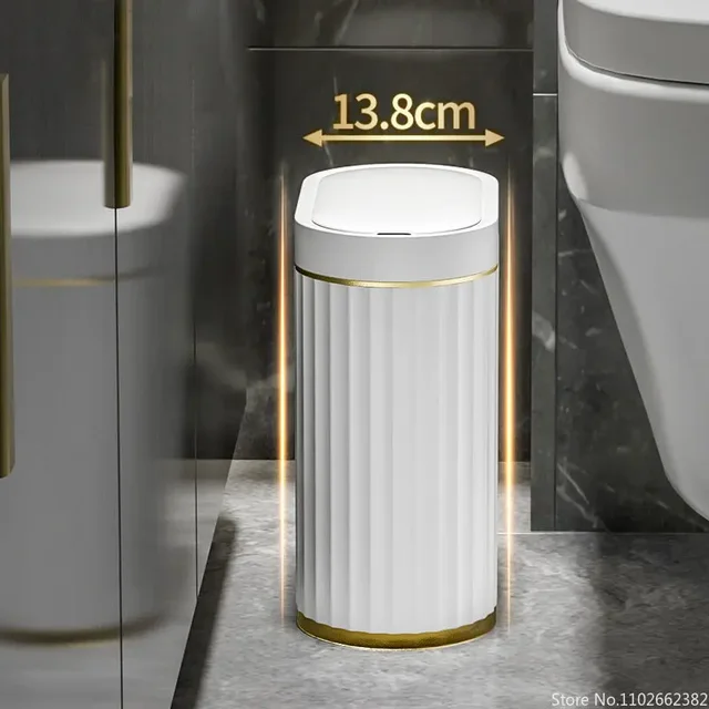 Electronic Automatic Smart Sensor Garbage Bin Household 7L/9L Smart Trash Can Toilet Waste Garbage Can for Kitchen Bathroom 4