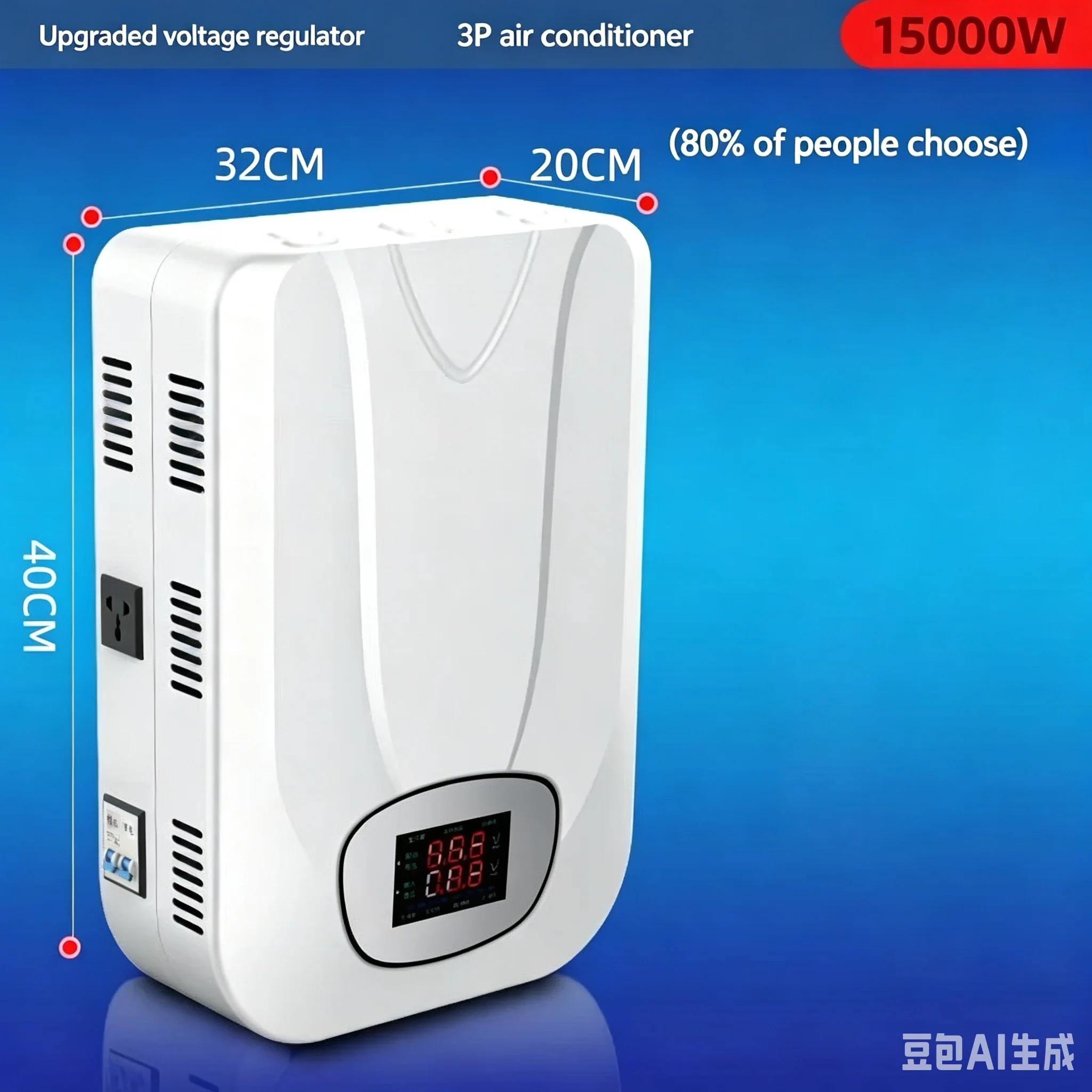 15000W 자동 220V 전압 안정기 고출력 가정용 상업용 에어컨 전압 조정기