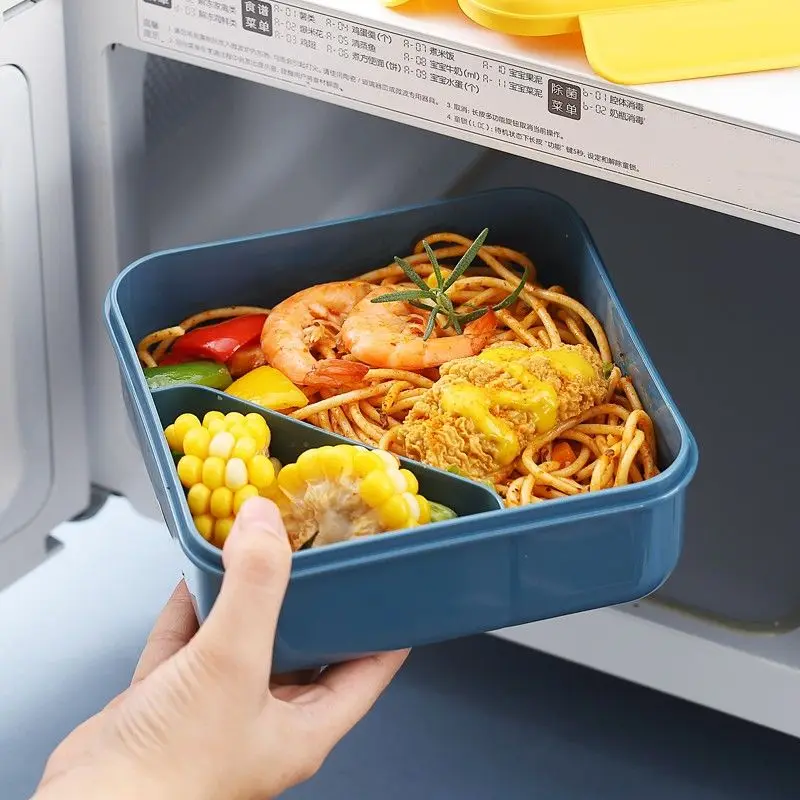 1000ML Lunch Box 3 Layer Bento Box Large Capacity Durable Food Storage Box  With Fork Spoon For School Office - AliExpress