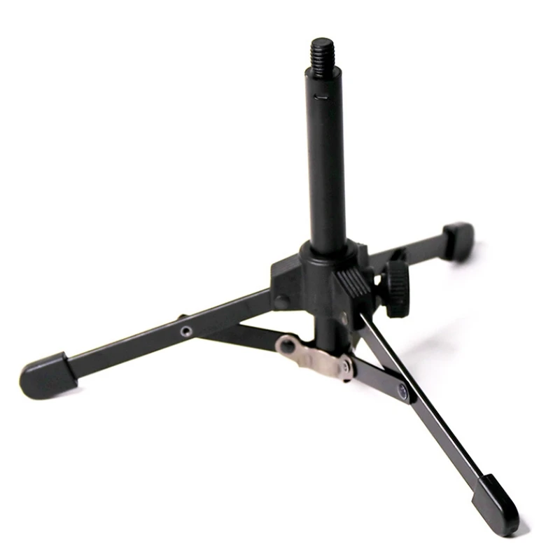 Microphone stand Foldable Tripod Desktop Microphone Stand Holder for Podcasts Online Chat Conferences Lectures Meetings and More