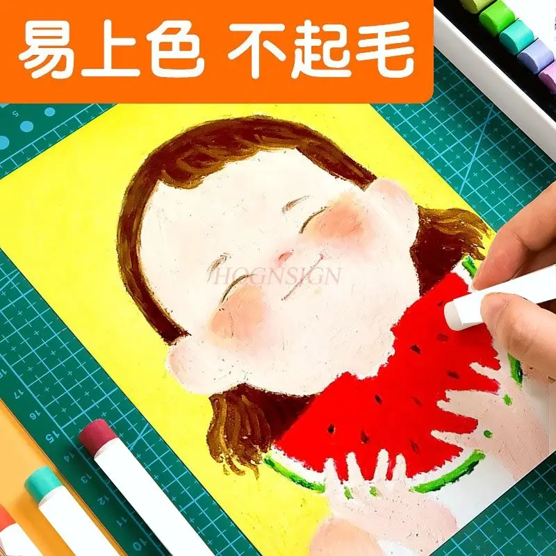 1개 유화 스틱 전용 종이, 유화 스틱 아트 페이퍼 드로잉 북, 빈 소프트 헤비 컬러 크레용